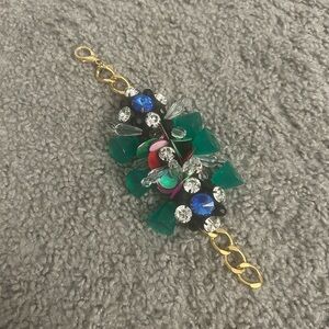 Marni Beaded Chain Bracelet With Sequined Accents